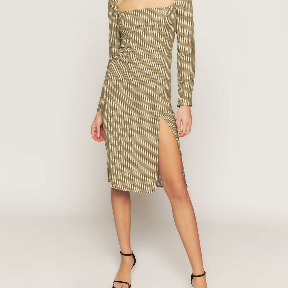 Brand new with tags reformation Peyton dress, linoleum print